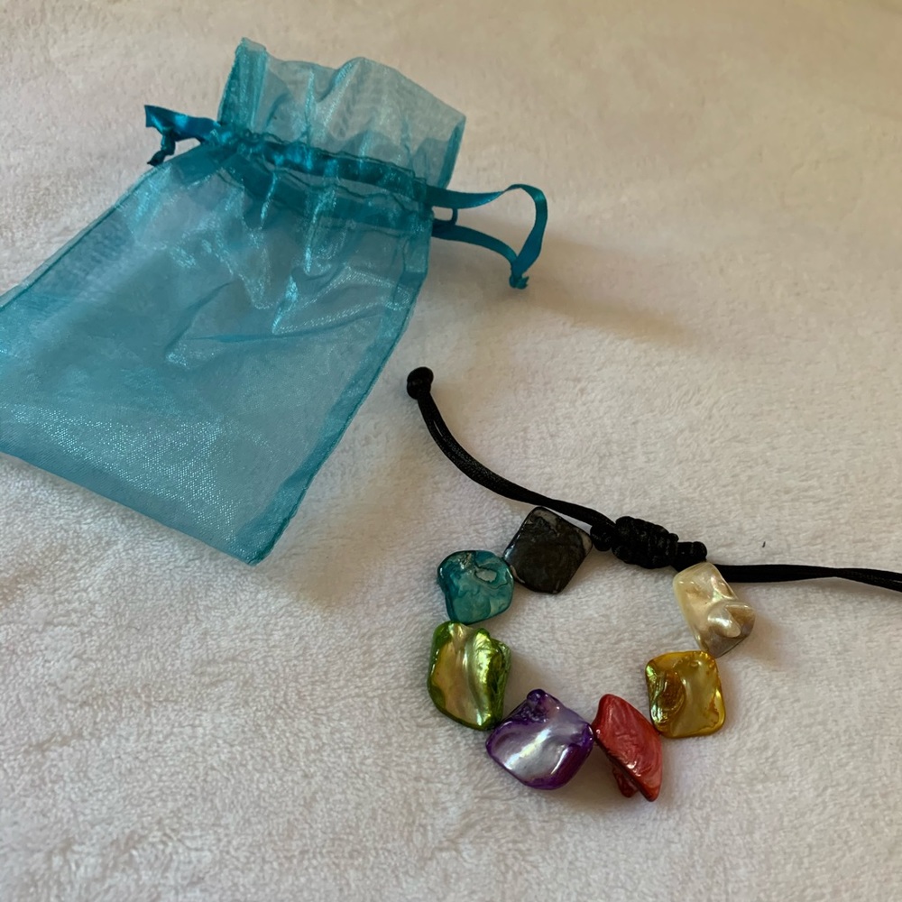 Colorful Shell Charmed Bracelet